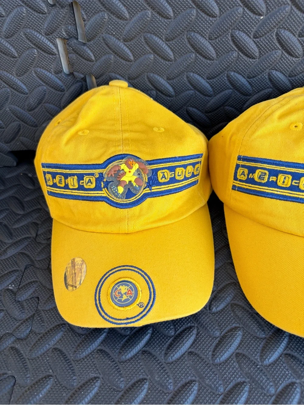 América  Aguilas Yellow Cotton Baseball Cap with Team Crest Unixes